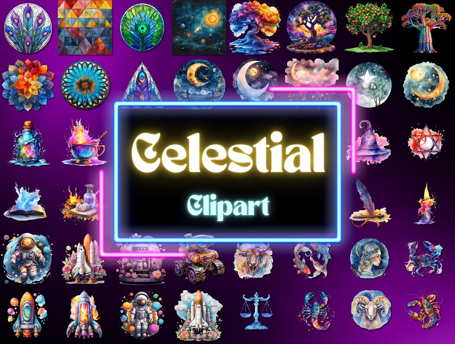 100,000 Digital Clipart Bundle Set