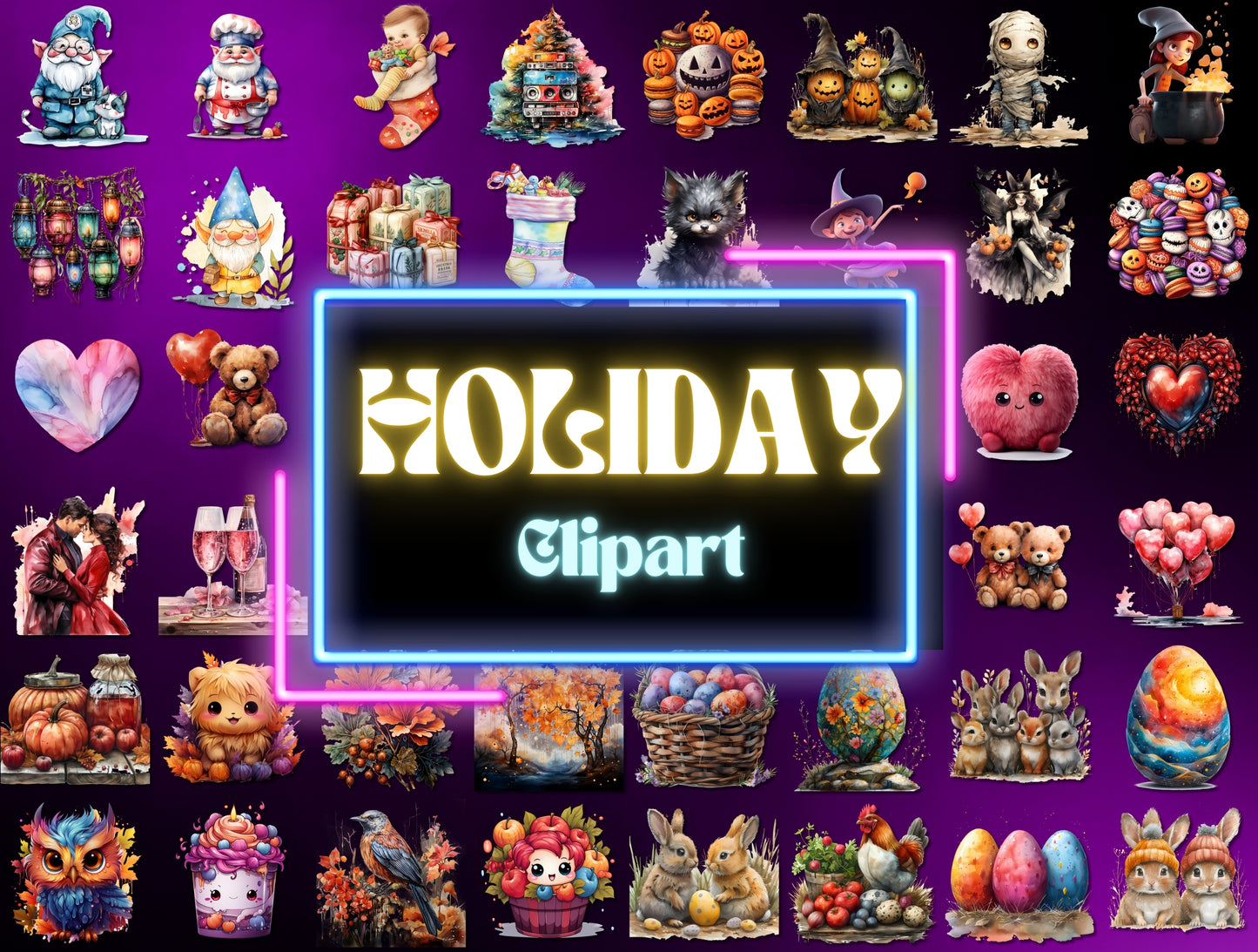 100,000 Digital Clipart Bundle Set