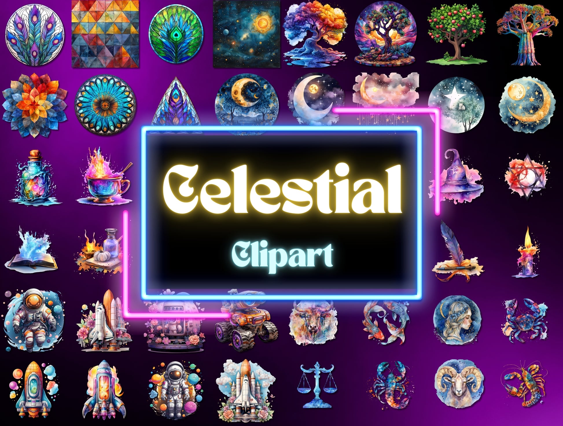 100,000 Digital Clipart Bundle Set