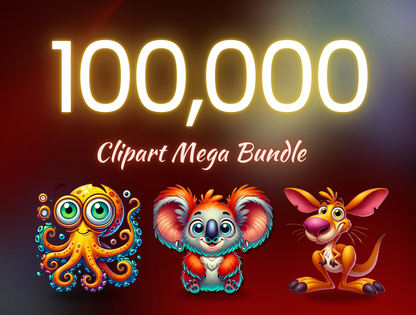 100,000 Digital Clipart Bundle Set