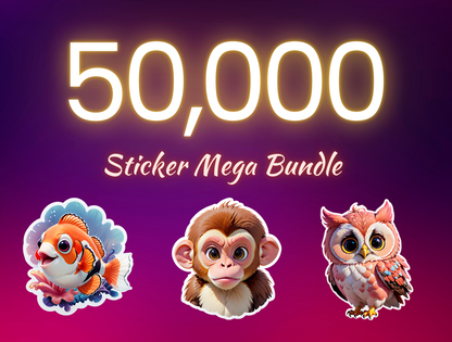  50,000 Printable Sticker Mega Pack