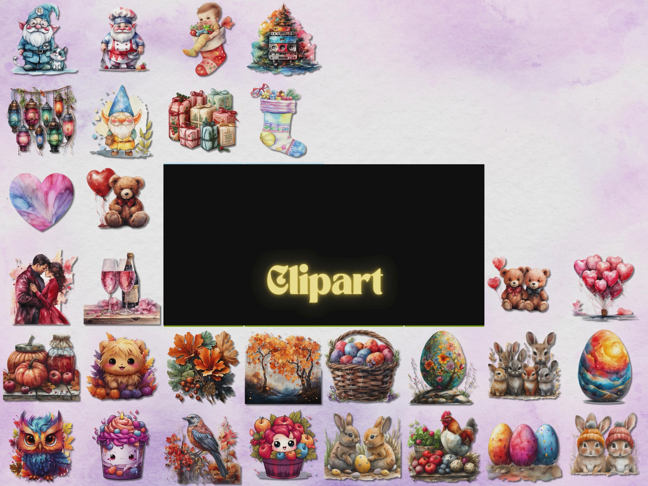 Load video: 100000 DOWNLOADABLE CLIPART DESIGNS
